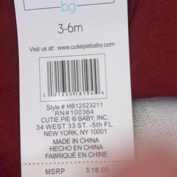 Baby Gear 2 Pack of One Pieces 3-6m NWT - Picture 5 of 5